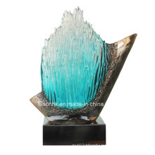 Glass Statue Resin Craft for Hotel Decoration